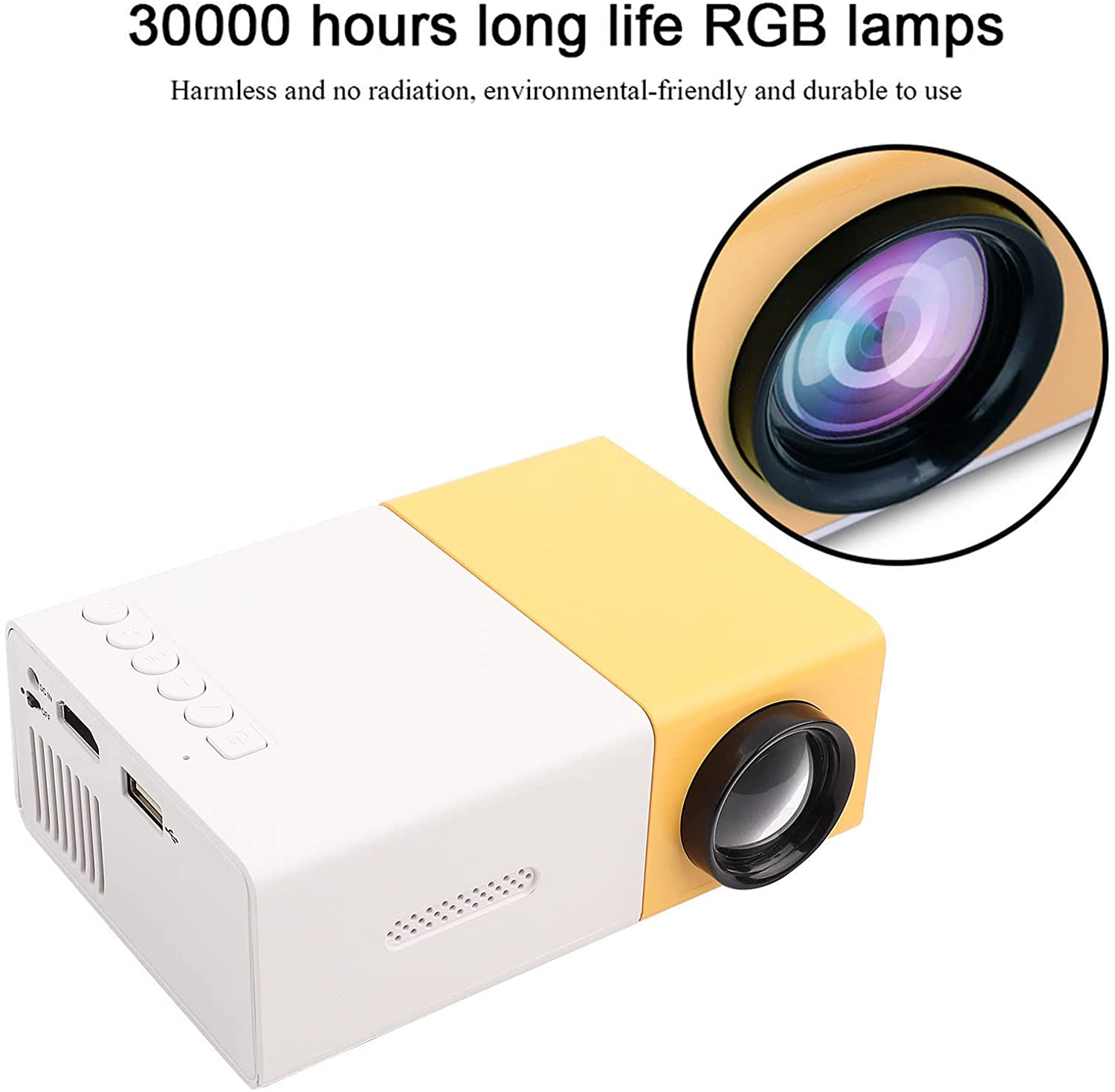 Foto 1 | Miniproyector Hd 1080p Con Pantalla De Proyección De 100 Pulgadas - Venta Internacional.