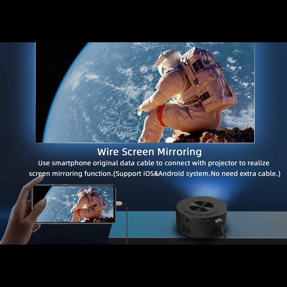 Foto 5 pulgar | El Proyector De Vídeo Móvil Led Yt200 Admite Cine De 1080p - Venta Internacional.