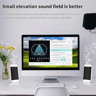 Foto 3 | Altavoz Estéreo R Mu Deep Bass Para Pc Portátil - Venta Internacional.