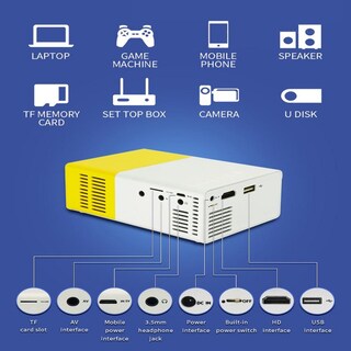 Foto 2 | Miniproyector Led Hd 1080p 600lm Lcd Portátil para el Hogar - Venta Internacional