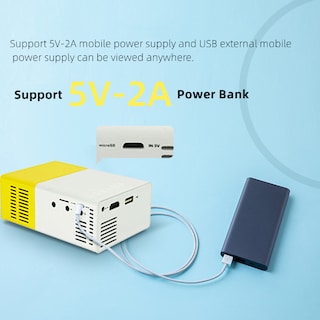 Foto 4 | Miniproyector Led Hd 1080p 600lm Lcd Portátil para el Hogar - Venta Internacional