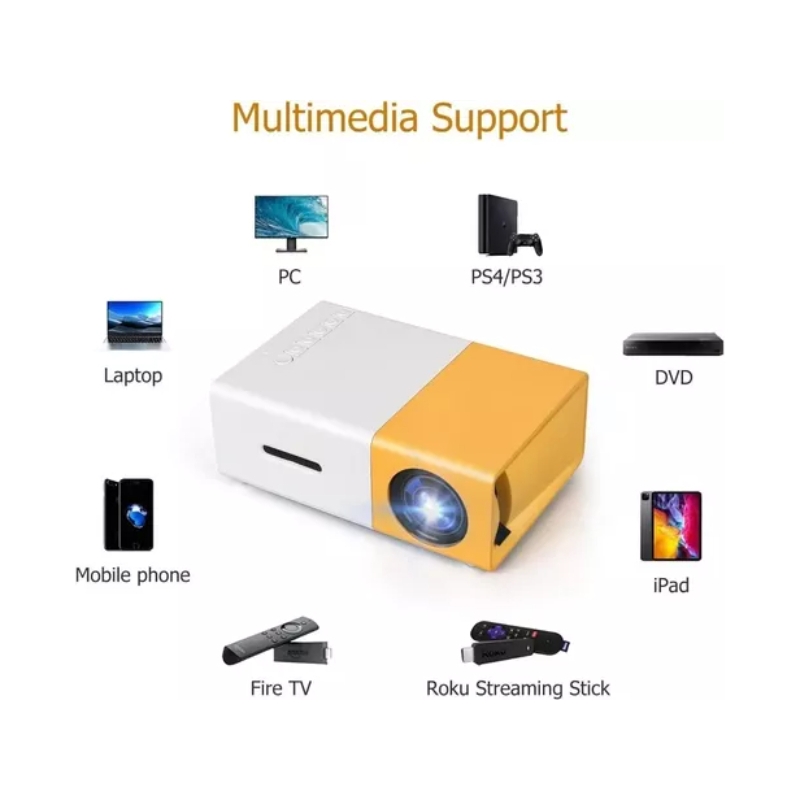 Foto 6 pulgar | Proyector Portátil Mini Hdmi Vga Usb Sd Rca Altavoz Led - Venta Internacional.