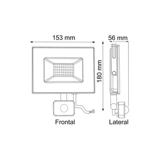 Foto 3 | Proyector De Área Led Con Sensor 30w Smd 6000k (sec) - Venta Internacional.