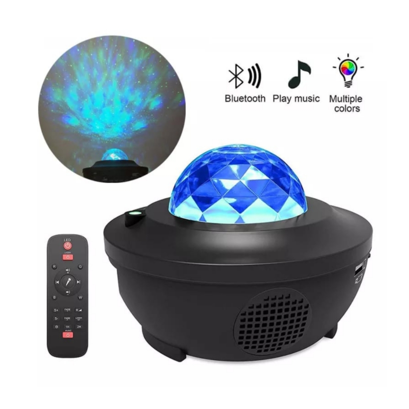 Proyector Galaxy Multicolor Para Dormitorio Con Altavoz Bluetooth - Venta Internacional.