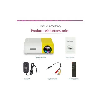 Foto 5 | Proyector Hd Portátil Aujoy Yg300 Yg-300 600lm Con Control Remoto - Venta Internacional