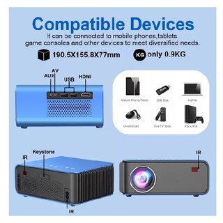 Foto 3 | Mini Proyector Wifi Portátil Led Full Hd De 6500 Lúmenes - Venta Internacional