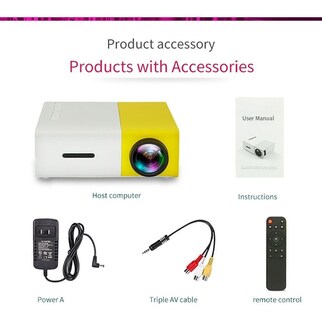 Foto 4 | Proyector Portátil Aujoy Yg300 Yg-300 LCD 600 Lúmenes 320x240 - Venta Internacional