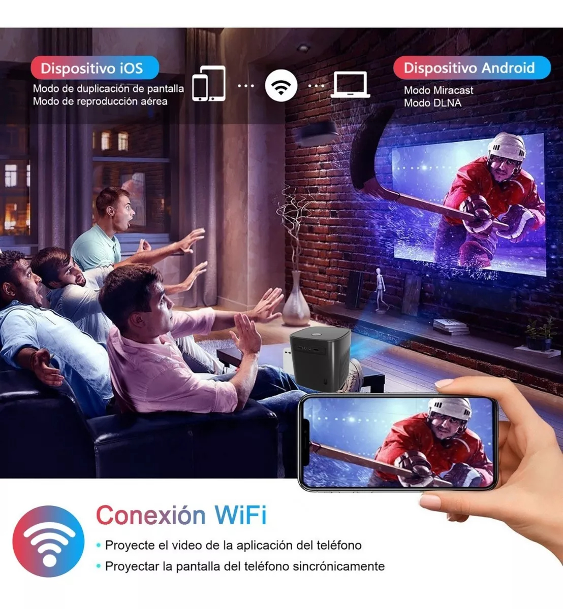 Foto 4 pulgar | Proyector Bigview T08 Professional 4k Android Tv 9.0 1080p
