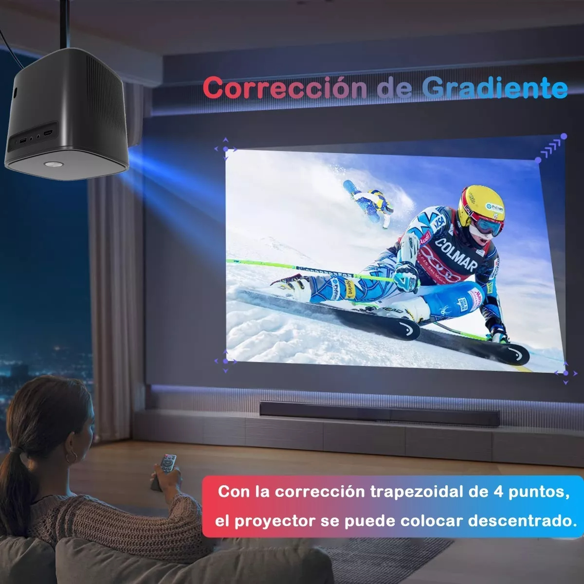 Foto 7 pulgar | Proyector Bigview T08 Professional 4k Android Tv 9.0 1080p