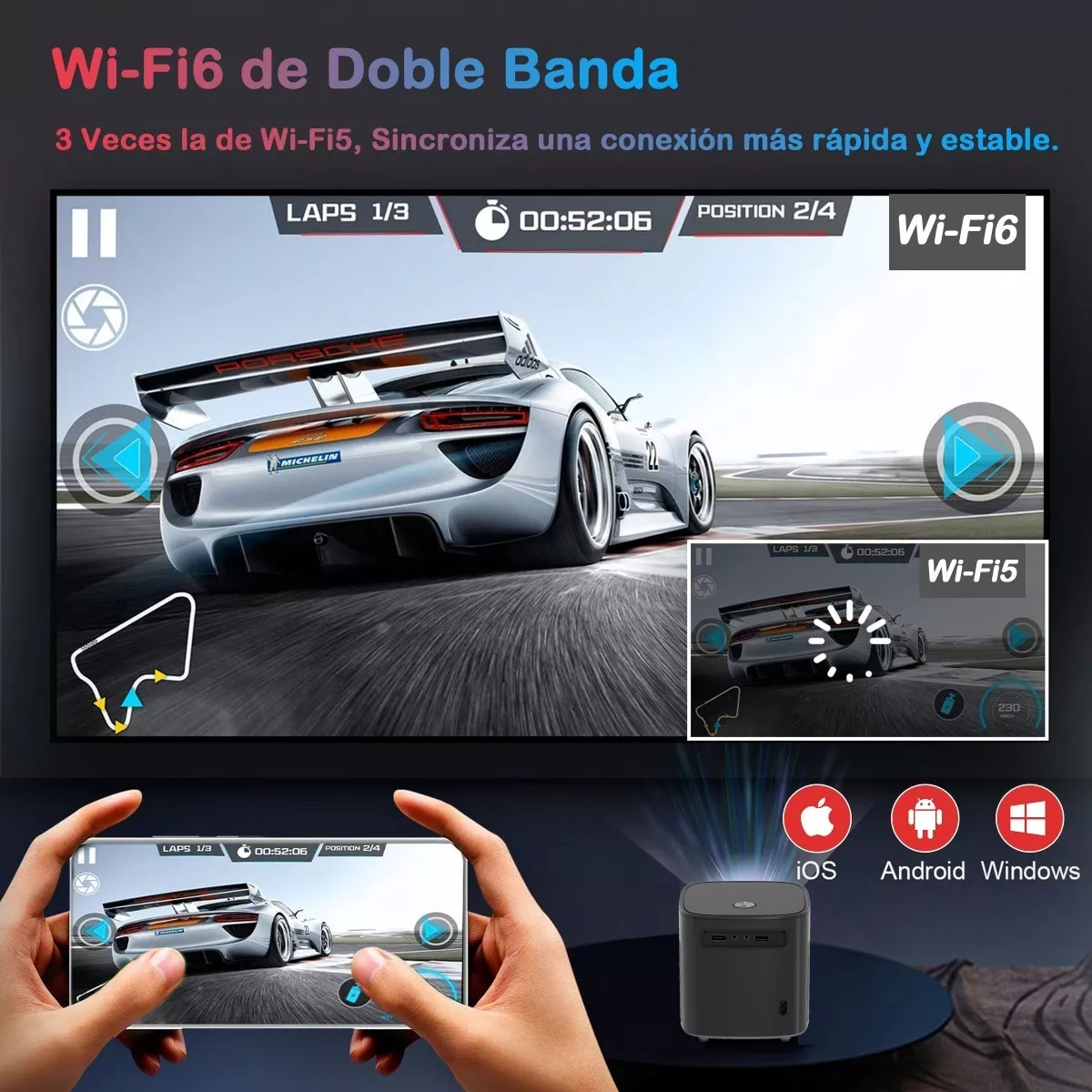 Foto 8 pulgar | Proyector Bigview T08 Professional 4k Android Tv 9.0 1080p