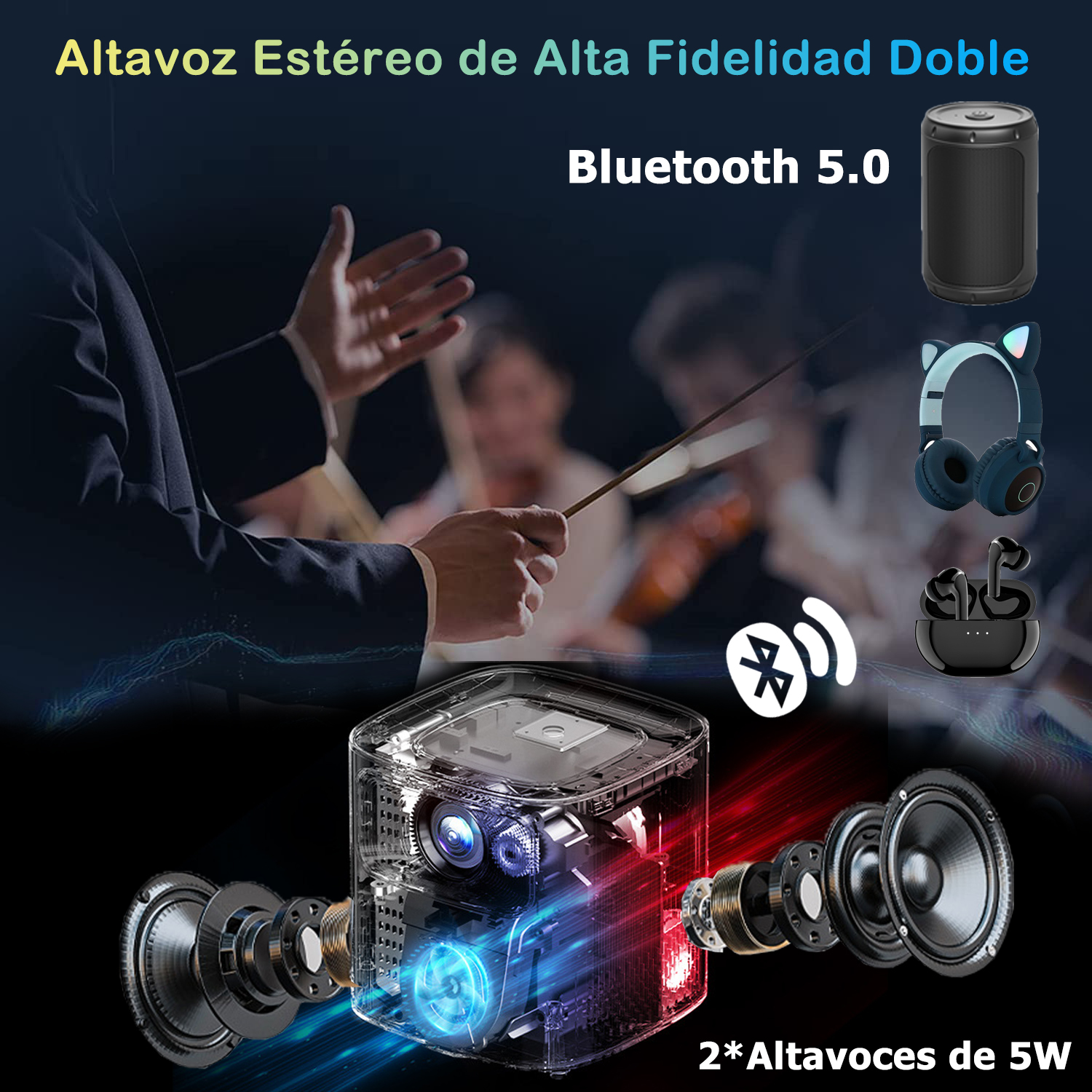 Foto 5 | Proyector Bigview T08 Portátil Profesional 4k 5000 Lúmenes
