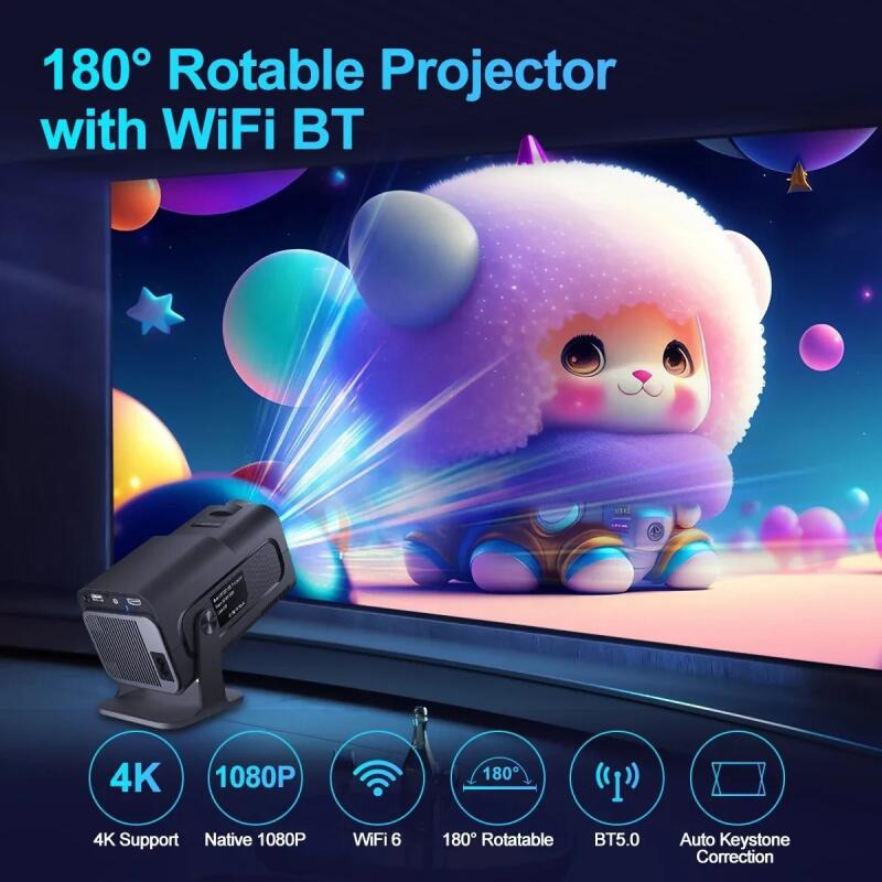 Foto 7 pulgar | Proyector Aiita Y320 4k Wifi Hd 1080p Resolución 390lm - Venta Internacional.