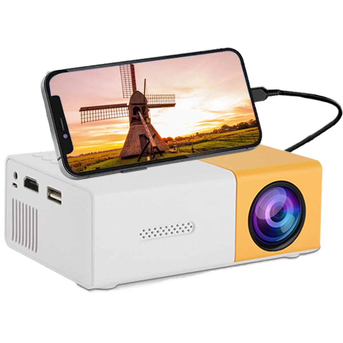 Proyector Led Portátil Wifi 1080p Con Conexión Inalámbrica - Venta Internacional.