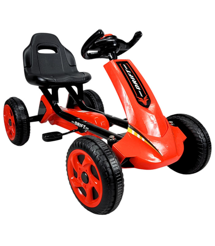 Go-Kart para Niños Avalancha Montable con Pedales 30 kg Rojo