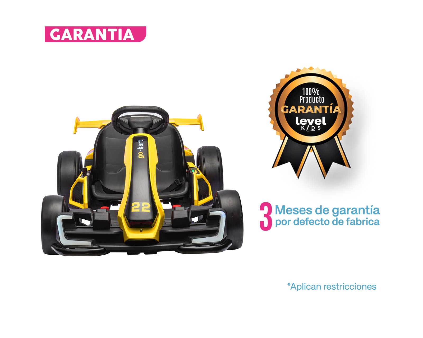 Foto 2 | Go Kart Turbox Amarillo