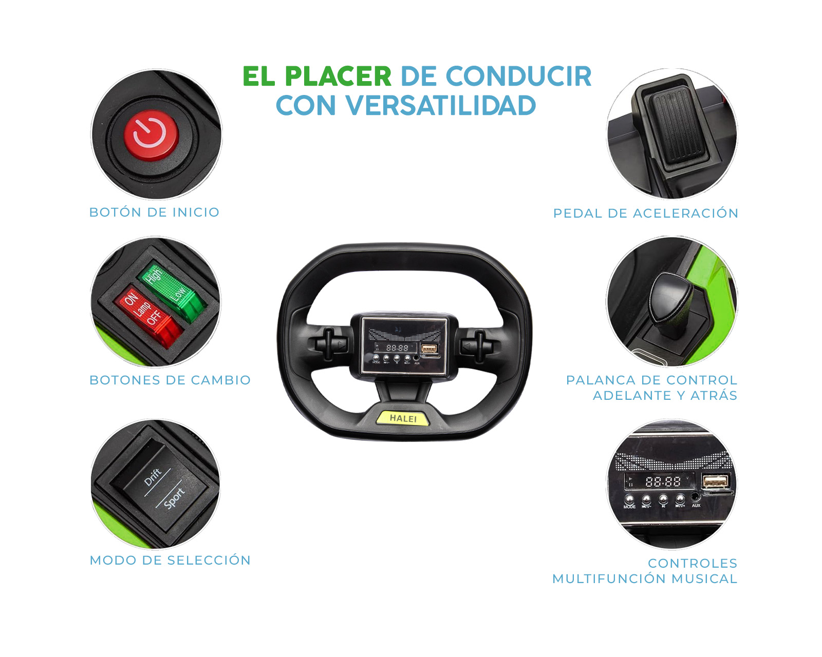 Foto 7 pulgar | Go Kart Level Home Turbox Verde