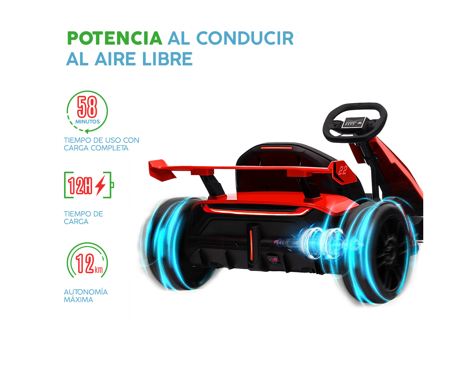 Foto 5 pulgar | Go Kart Level Home Turbox Rojo