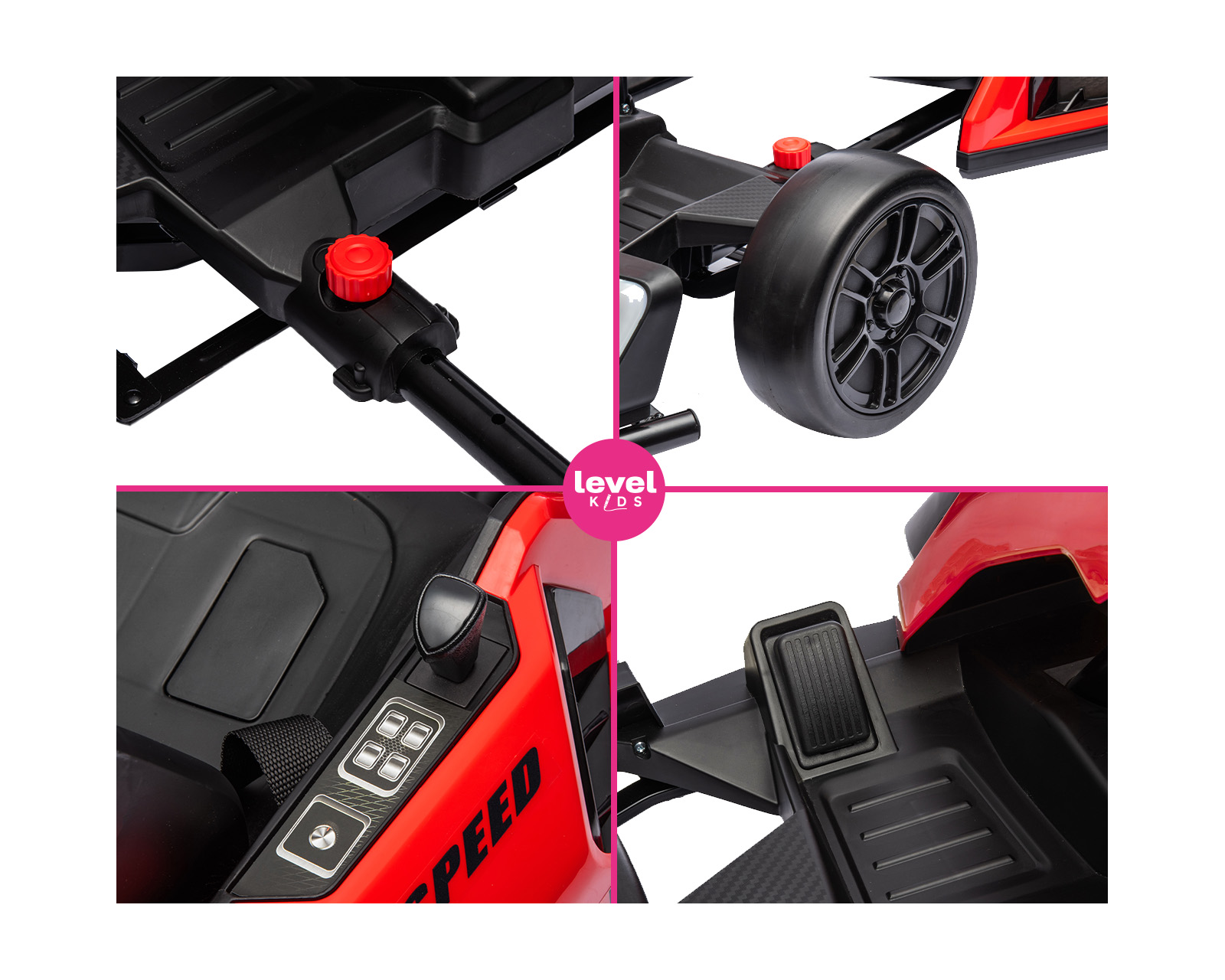 Foto 6 pulgar | Go Kart Level Home Turbox Rojo