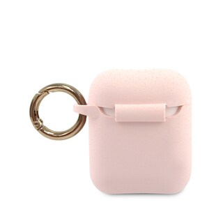 Foto 2 | Case Guess GUACCSILGLLP color Rosa para AirPods y AirPods 2