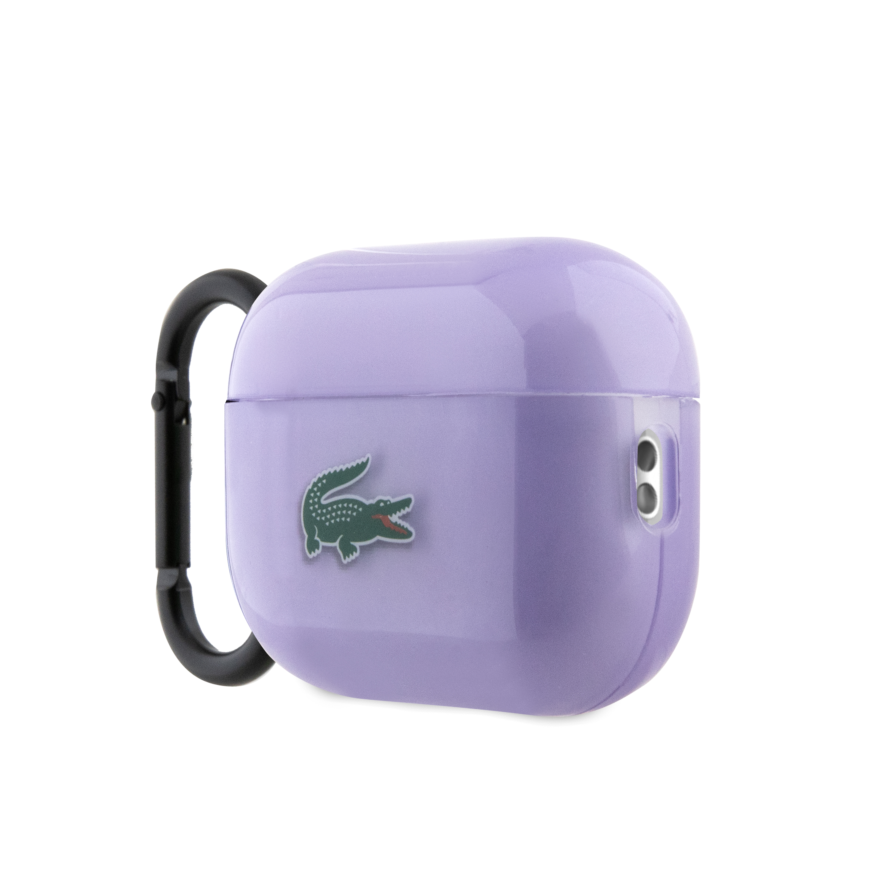 Foto 4 pulgar | Funda Morada Lacoste Cocodrilo Compatible Con Airpod Pro 1 Y 2