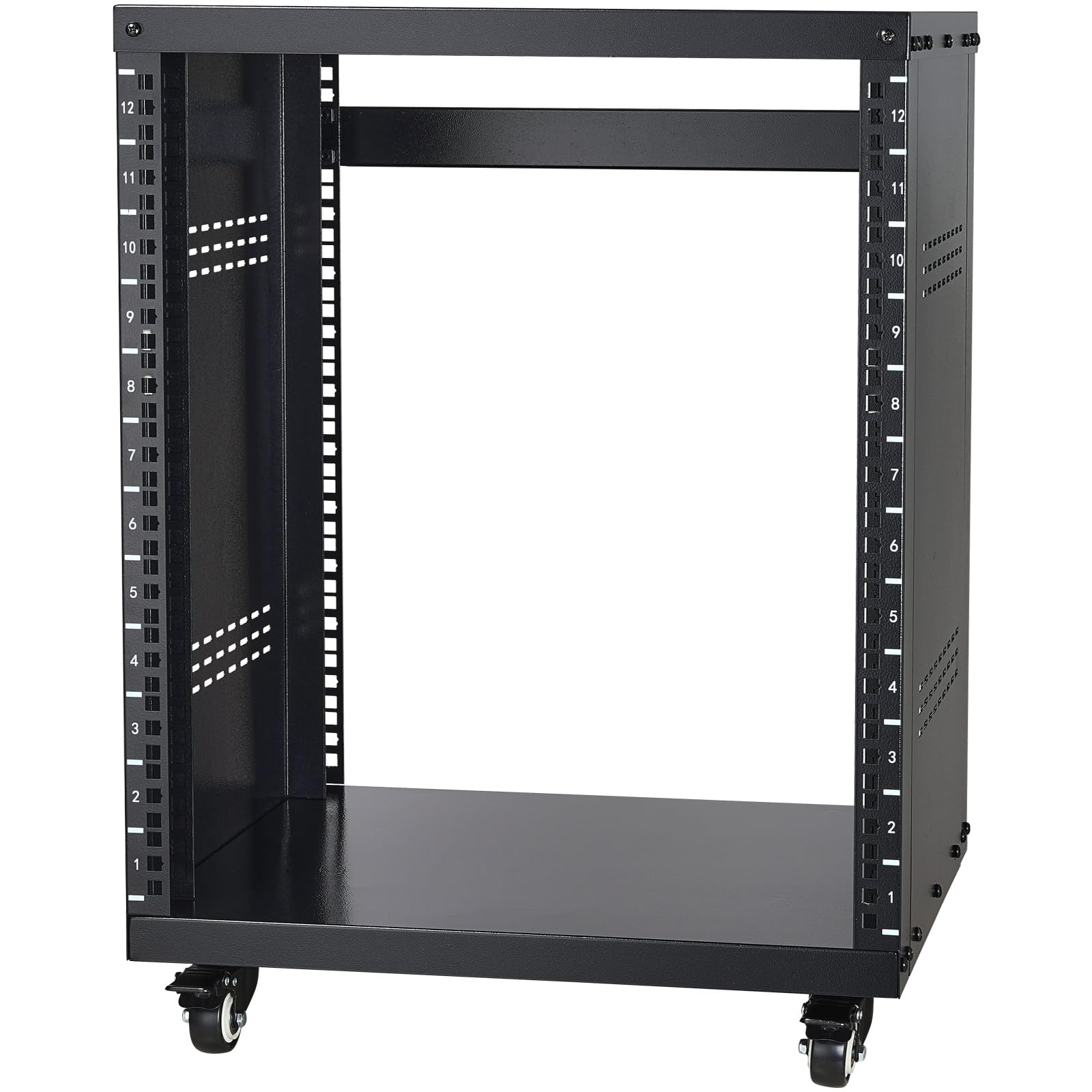 Foto 1 | Soporte Av Vevor 12u Con Ruedas Giratorias Y Paneles Laterales - Venta Internacional.