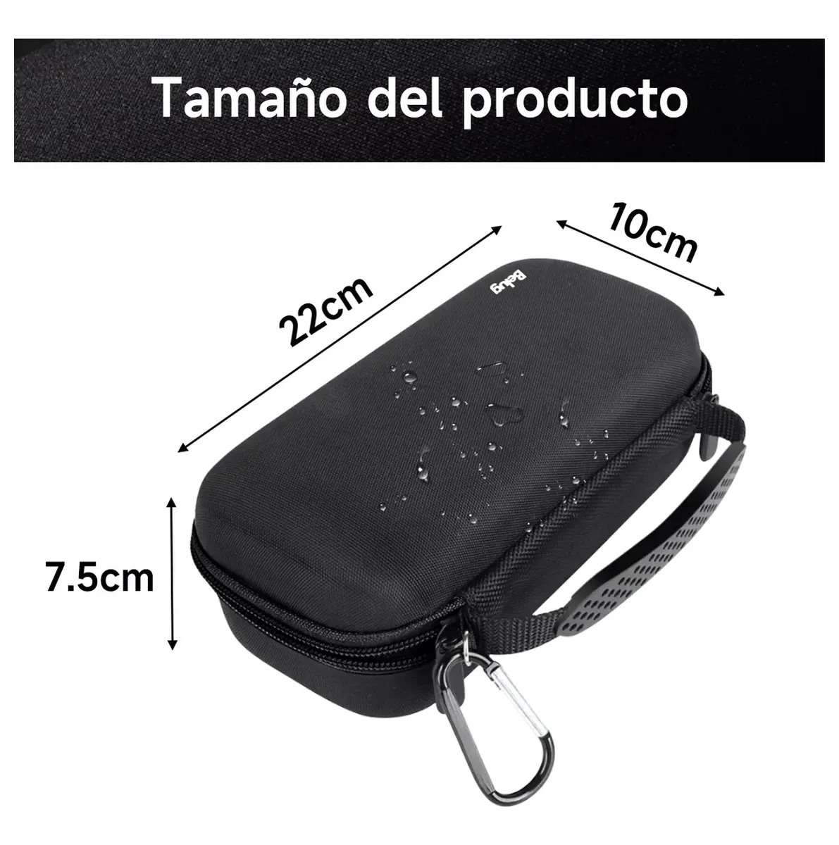 Foto 4 pulgar | Funda Protectora Belug Para Bocina Bluetooth Estuche Negro
