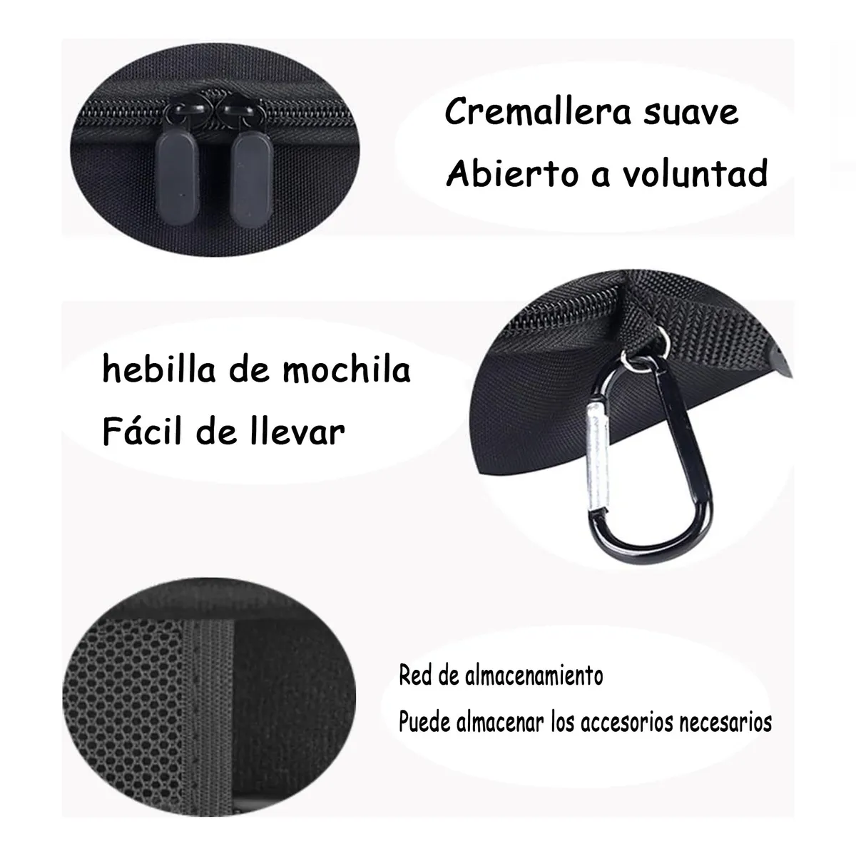 Foto 6 pulgar | Funda Protectora Belug Para Bocina Bluetooth Estuche Negro
