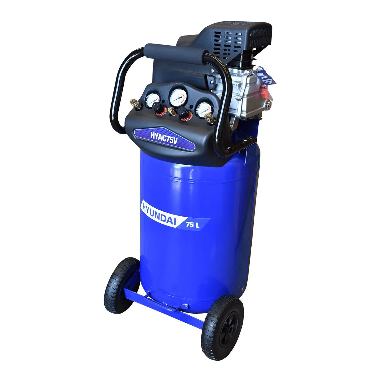 Foto 2 pulgar | Compresor de Aire Hyundai 75 Litros 2 Hp Tanque Vertical - Hyac75v