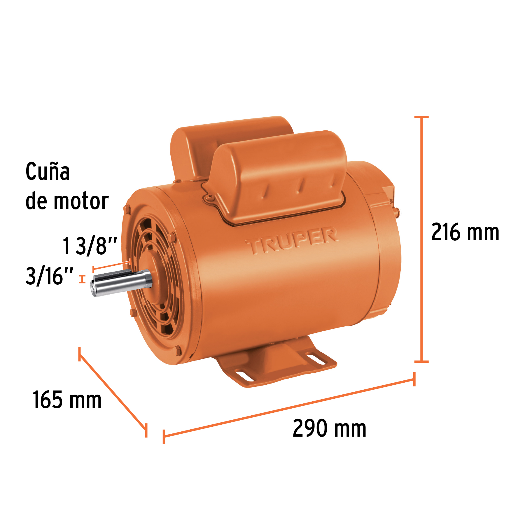 Foto 6 pulgar | Motor Eléctrico Monofásico Truper de 1 1/2 Hp