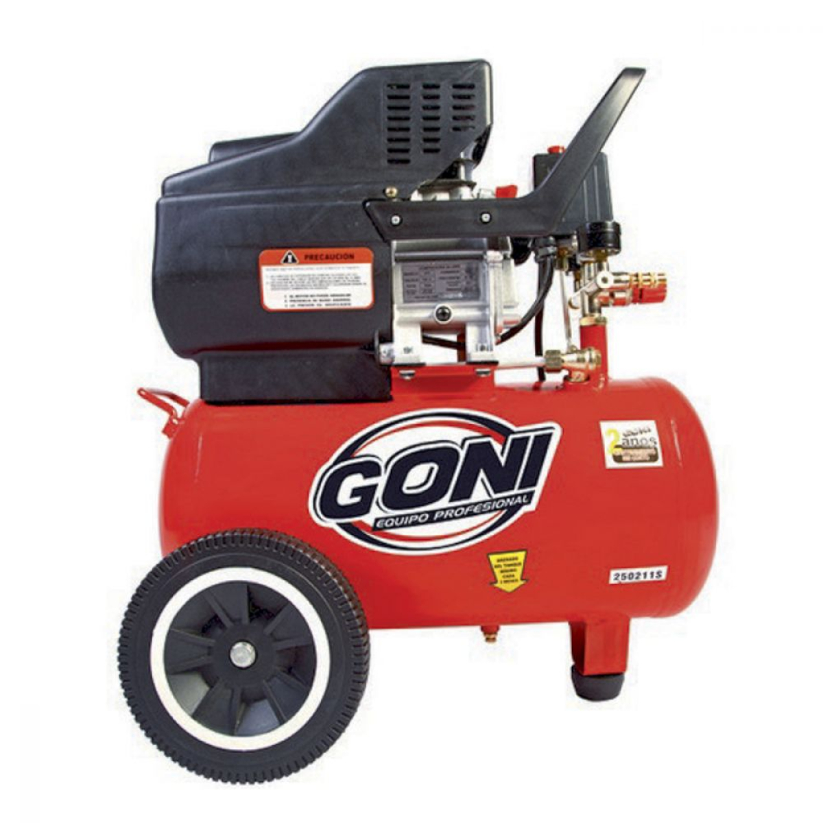 Foto 2 pulgar | Compresor Moto Lubricado Goni 120 Volt 3000 Rpm 3.5 Hp 28lt 120psi Horizontal