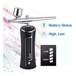 Foto 2 | Aerógrafo Kit Portatil Eo Safe Imports Esi-6734 Recargable con Pantalla de Potencia Multicolor
