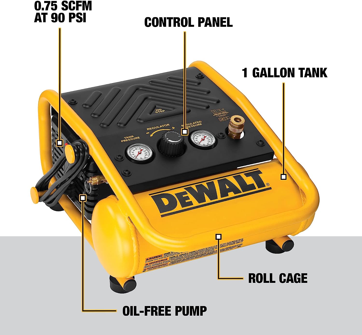 Foto 3 pulgar | Compresor de Aire Dewalt D55140