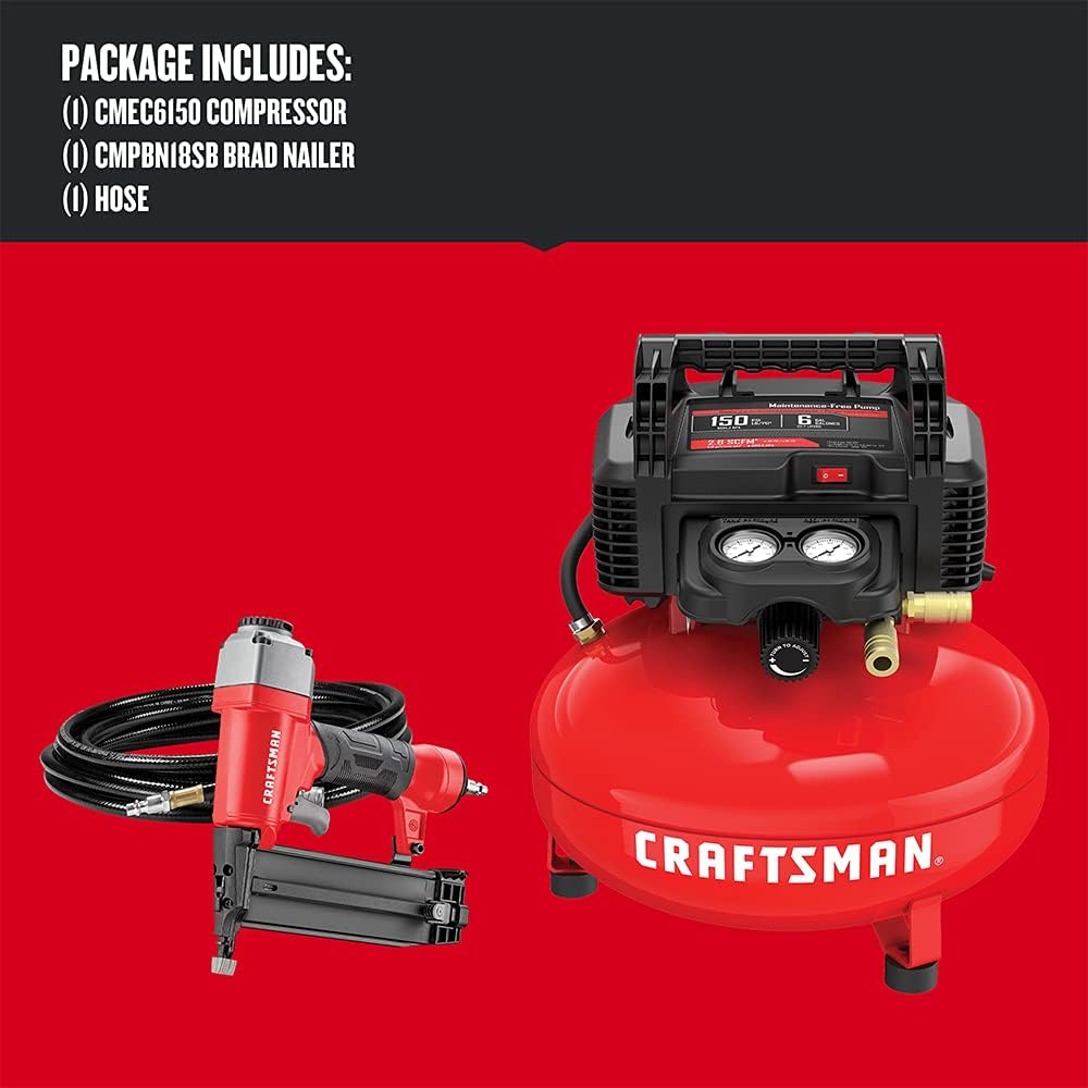 Foto 3 pulgar | Compresor de Aire Craftsman CMEC1Kit18 color Rojo