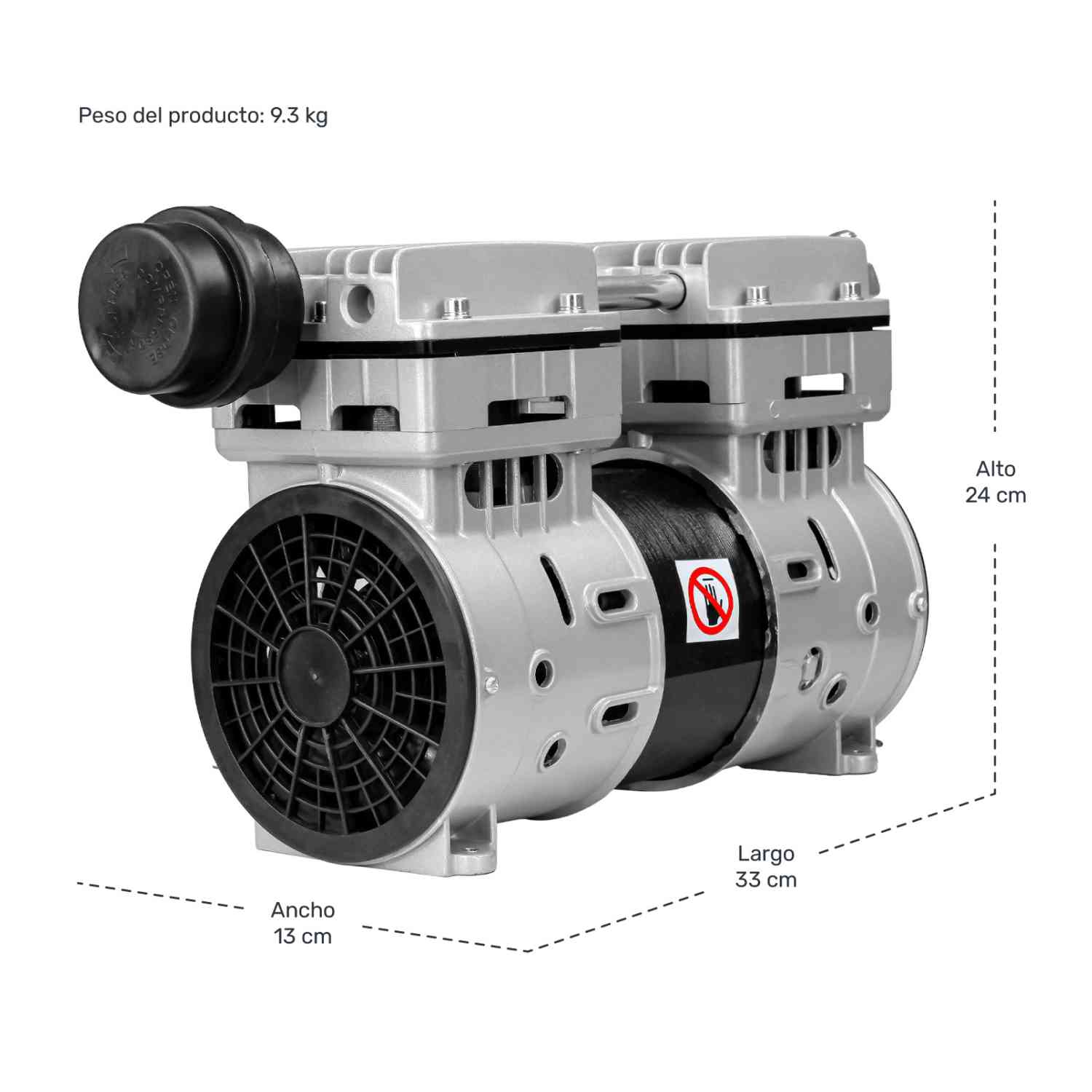 Foto 7 pulgar | Cabezal Compresor Libre de Aceite Gutstark 1hp 116 Psi 1680 Rpm