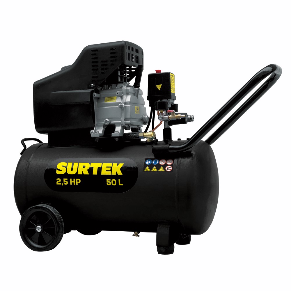 Compresor Aire Horizontal Capacidad Tanque 50 L Surtek