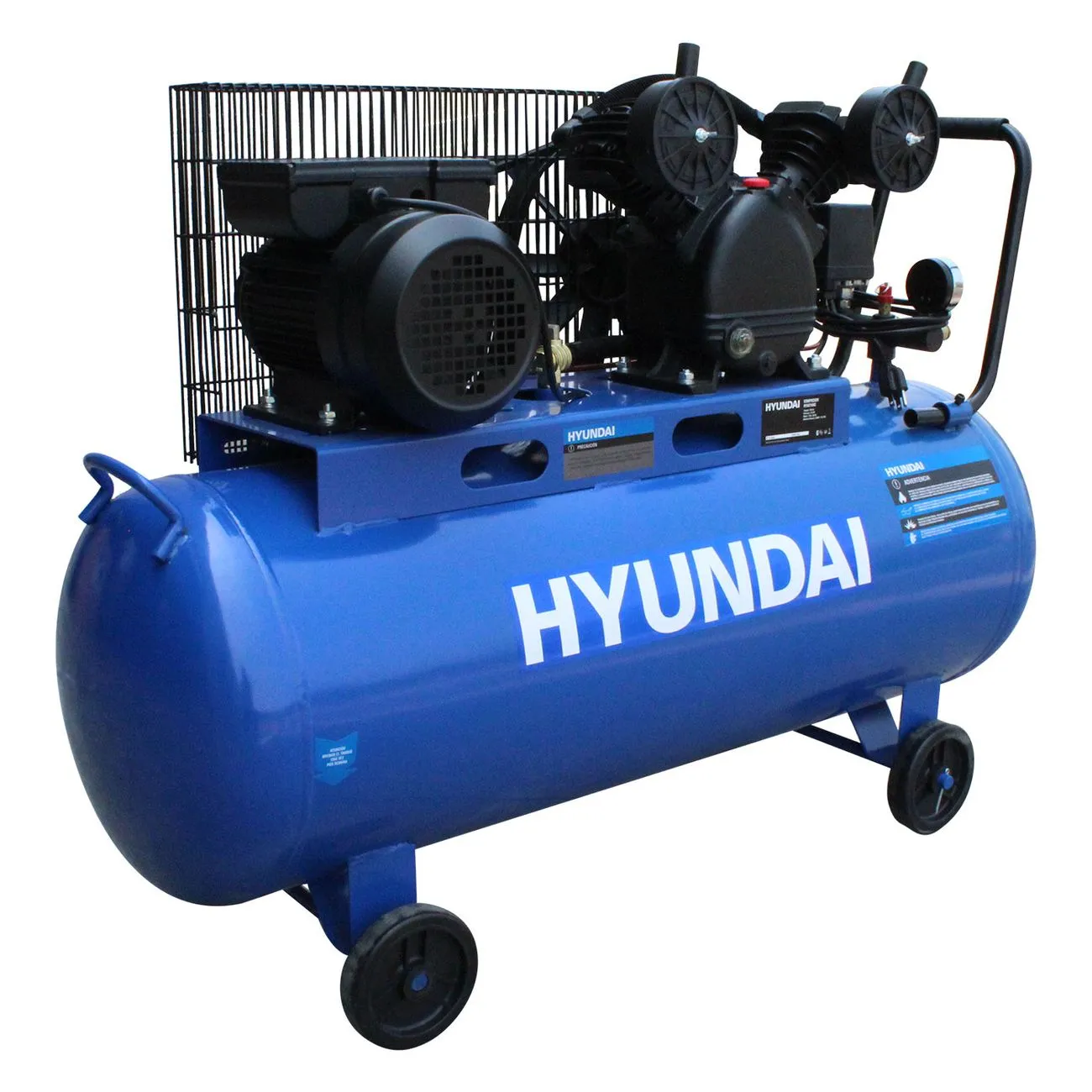 Foto 3 pulgar | Compresor Hyundai 100 Lts 2 Hp 115psi 110v/60hz Hyac100c