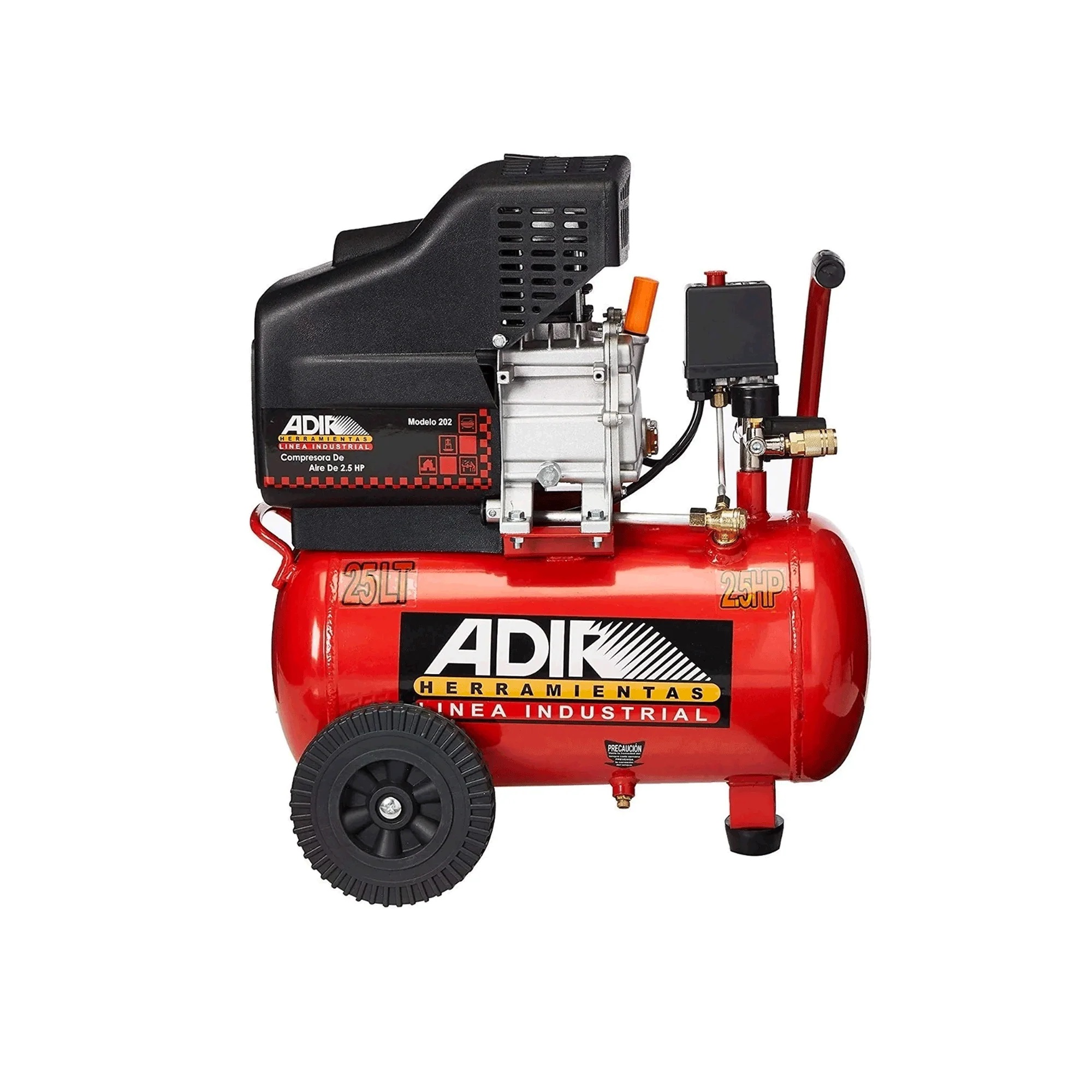 Foto 3 pulgar | Compresor Adir 2030-K-G Rojo Moto Lubricado 120V 2850RPM 2.5HP 25 L