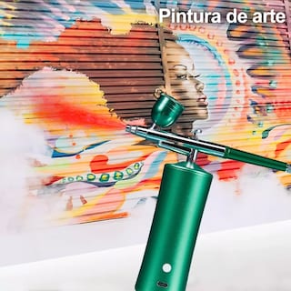Foto 3 | Kit de Aerógrafo Profesional Recargable Inalámbrico Portátil Eo Safe Imports Esi-11107 Verde