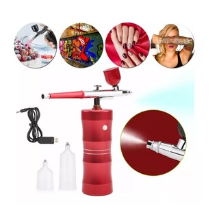 Foto 2 | Kit Aerógrafo Multiuso Inalámbrico con Compresor Recargable Eo Safe Imports Esi-11109 Rojo