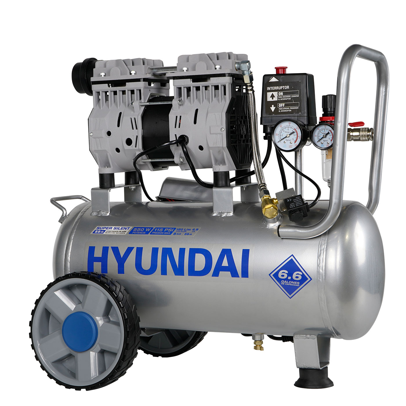 Compresor Eléctrico Hyundai Hyk2525 de 0.75 Hp