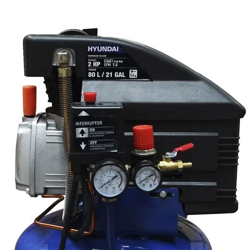 Foto 8 pulgar | Compresor De Aire Hyundai 80 Litros 2 Hp 116psi 110v/60hz Vertical - Hyac80v