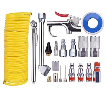 Foto 1 | Kit Accesorios Aire Para Compresor Con Manguera 20 Piezas