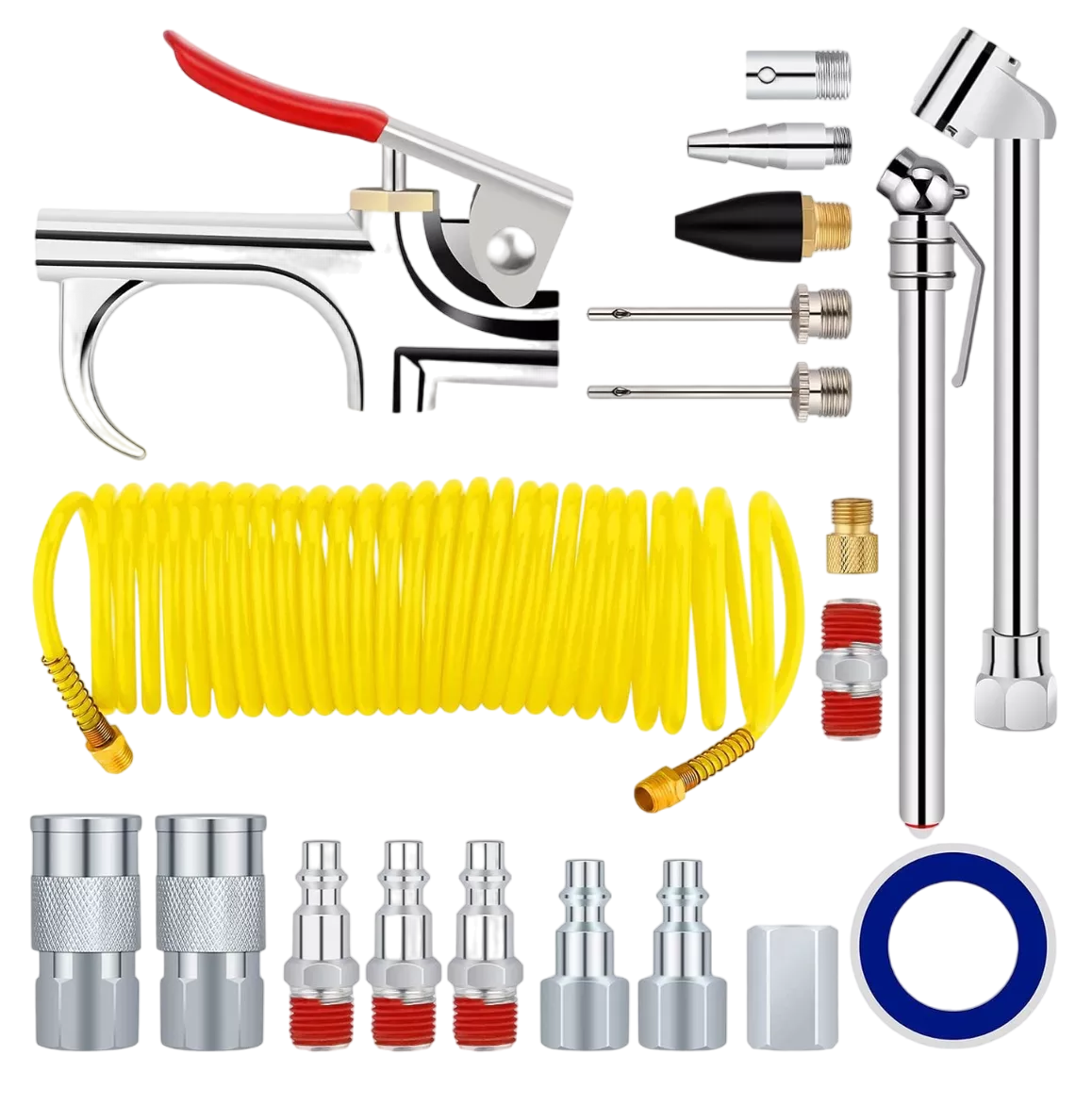 Kit de Accesorios Aire para Compresor Lab.G con Manguera 20 Piezas