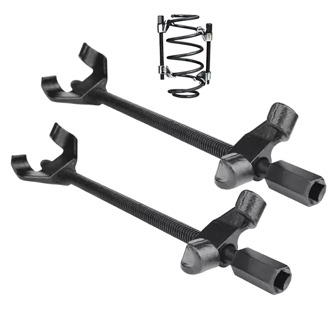 Herramienta Profesional para Desmontaje de Compresor de Resorte de Amortiguador de 38 cm en Negro