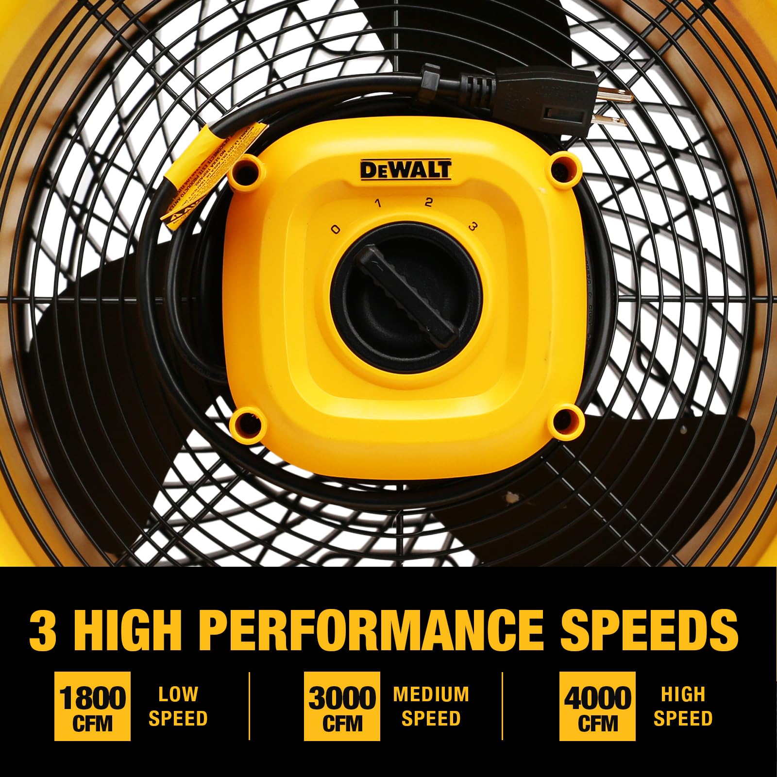 Foto 3 pulgar | Ventilador De Piso Dewalt Dxf1616 Heavy Duty 16 Pulgadas 4000 Cfm 135 W - Venta Internacional.