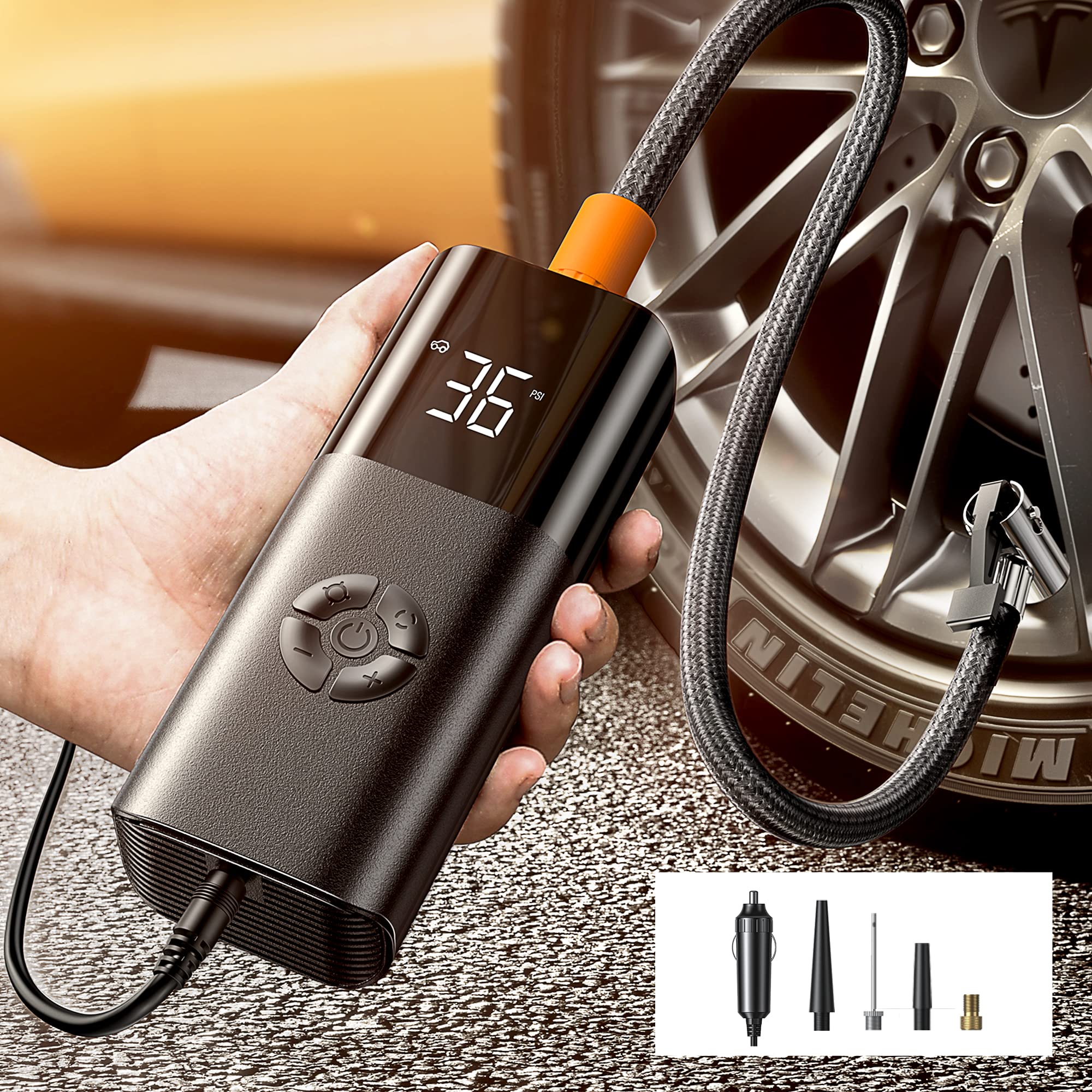 Foto 2 pulgar | Inflador De Neumáticos Lisen, Compresor De Aire Portátil, 12 V, 38 L/min, 150 Psi - Venta Internacional.