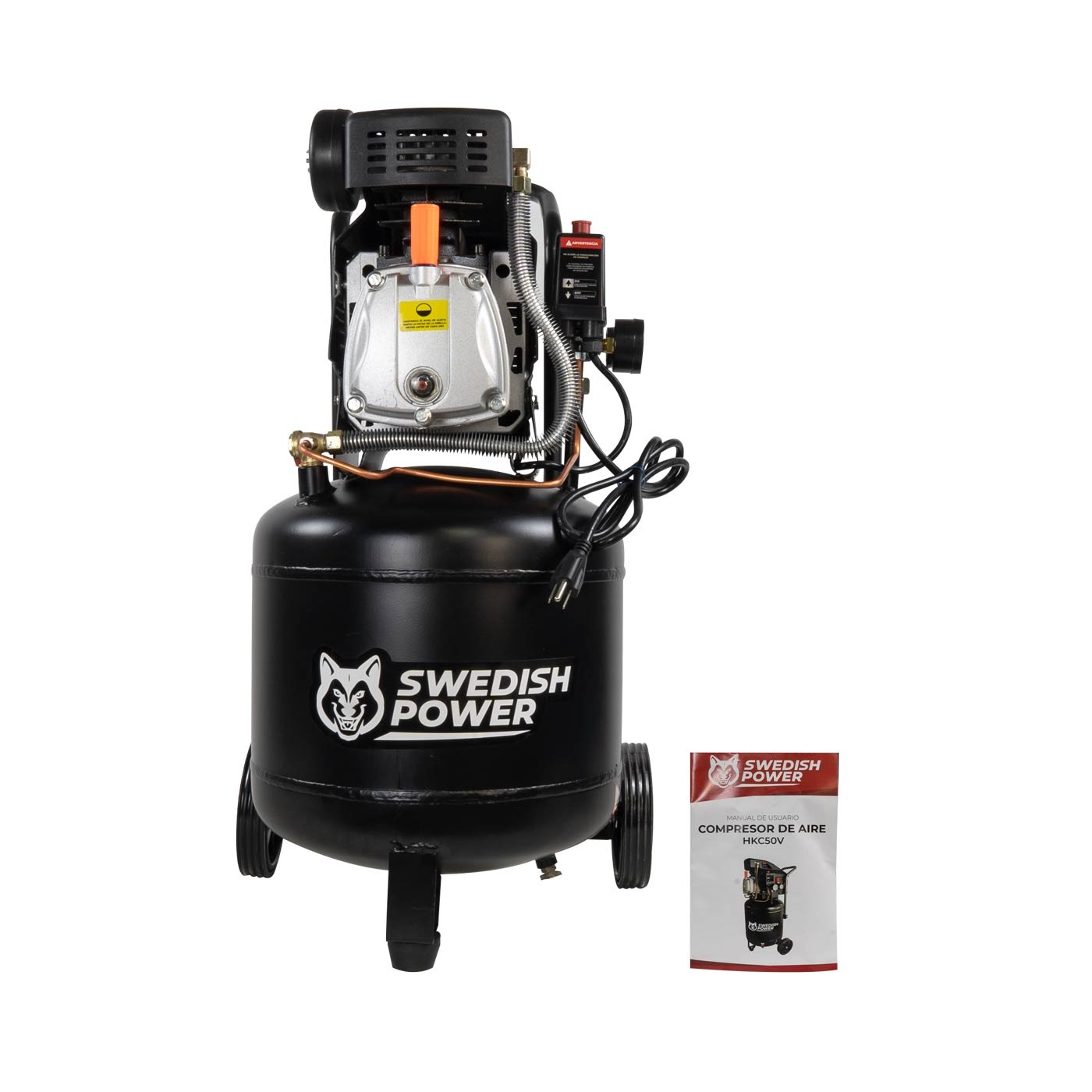 Compresor De Aire Swedish Power 50 Litros 3 Hp 116psi 110v/60hz Vertical - Hkc50v