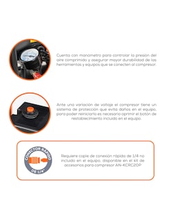 Foto 3 | Compresor de Aire Evans de 1 Hp