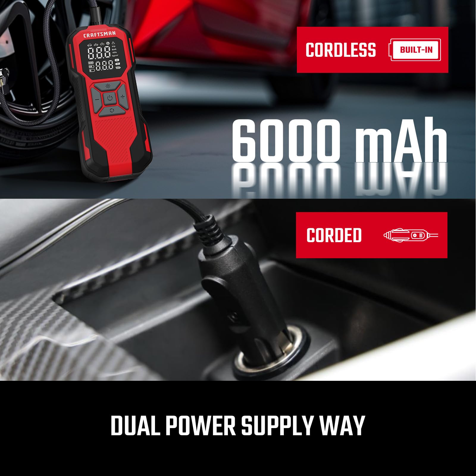 Foto 8 pulgar | Inflador De Neumáticos Craftsman, Compresor De Aire Portátil, 150 Psi, 12 V - Venta Internacional.