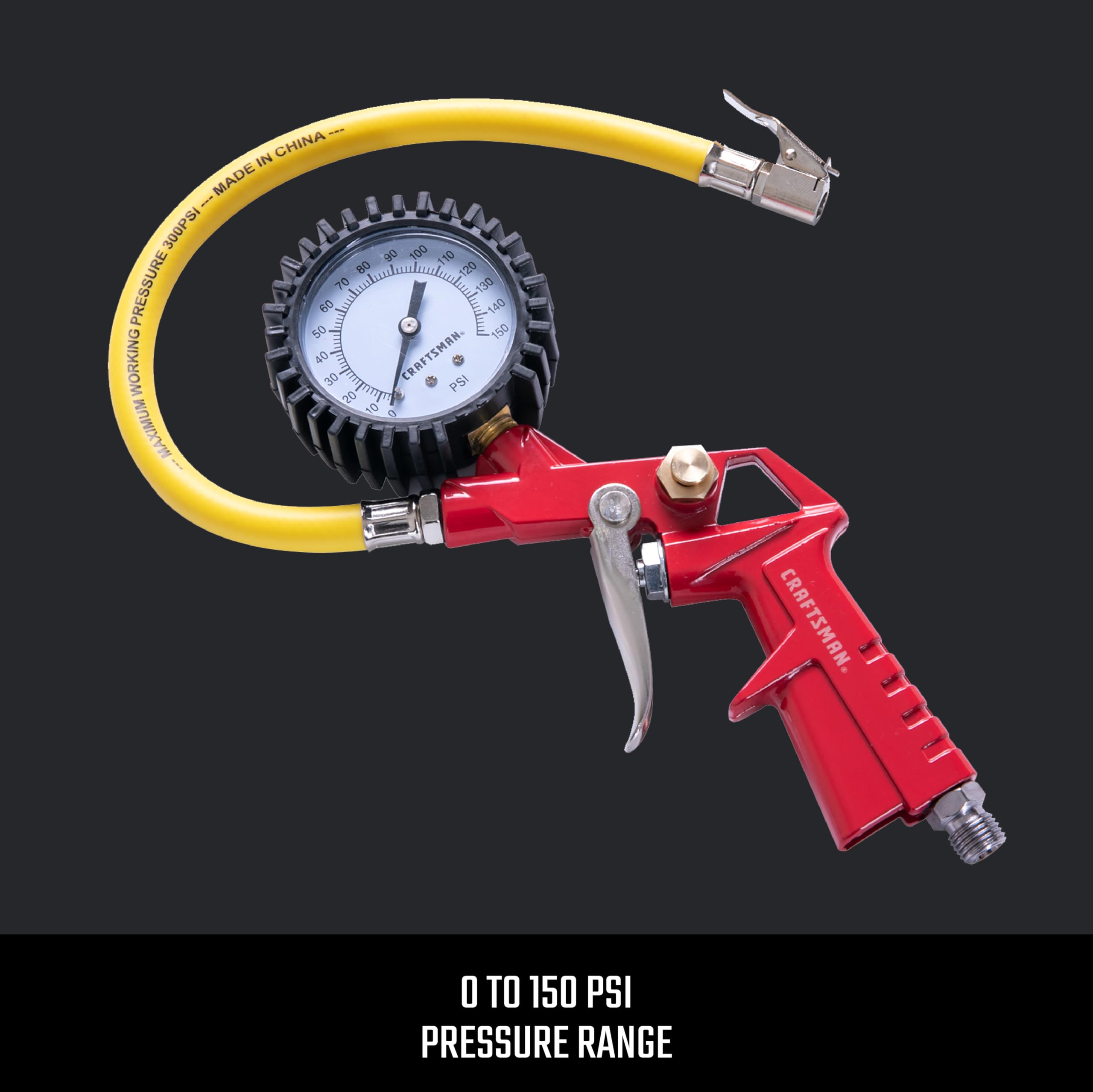 Foto 5 | Pistola Infladora Craftsman 0-150 Psi Con Manómetro 3 En 1 Y Accesorios - Venta Internacional.